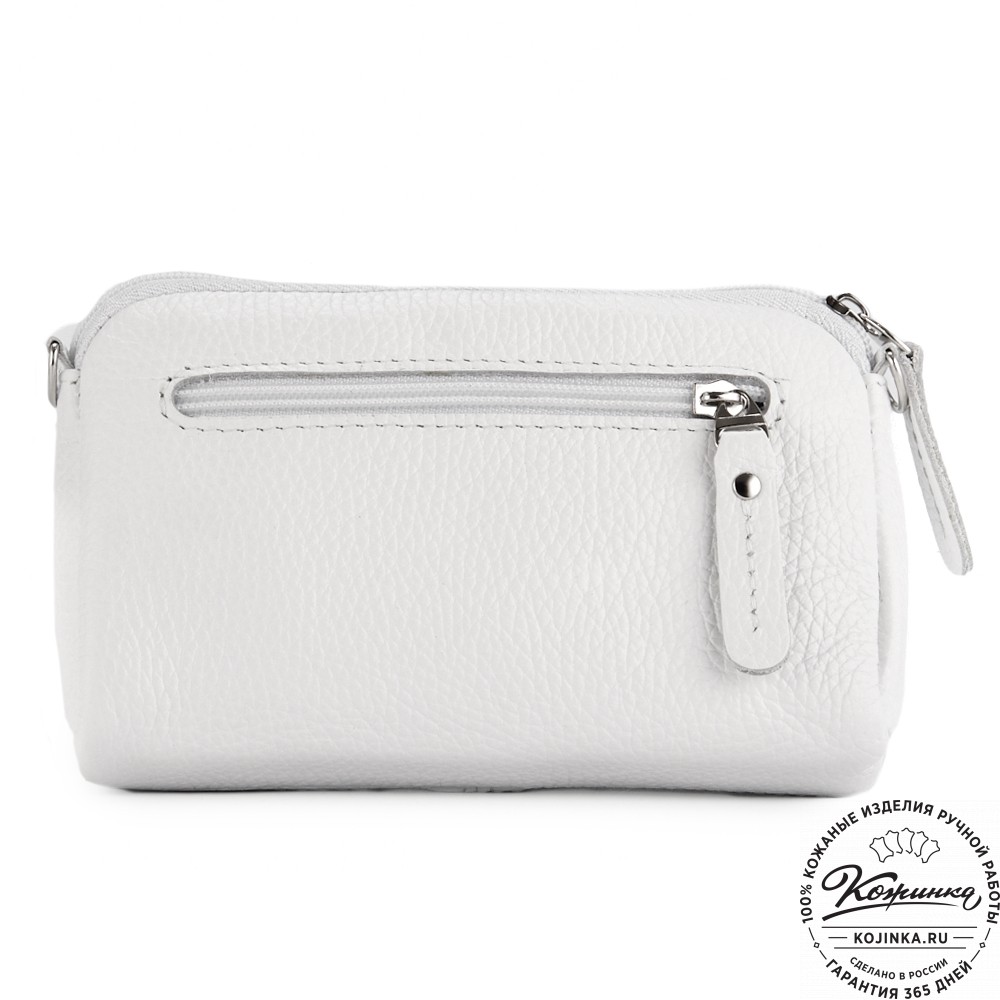 Кожаный клатч "Марта" (белый)